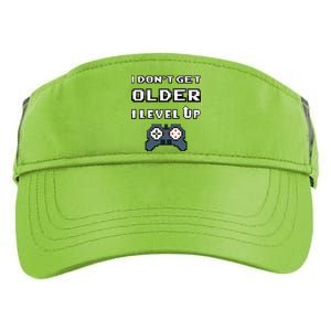 Funny I Dont Get Older I Level Up Gaming Birthday Gamer Gift Adult Drive Performance Visor