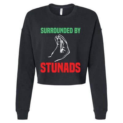 Funny Italian Design Men Women Italy Italian Hand Gesture Cropped Pullover Crew
