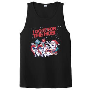 Funny I Do It For The Hos! Santa Claus Unicorn Horde Ho Gift PosiCharge Competitor Tank