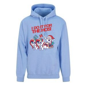 Funny I Do It For The Hos! Santa Claus Unicorn Horde Ho Gift Unisex Surf Hoodie