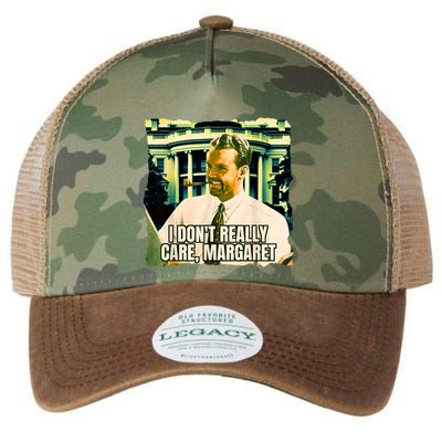Funny! I DonT Really Care Margaret Jd Vance Interview Legacy Tie Dye Trucker Hat