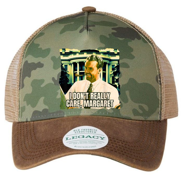 Funny! I DonT Really Care Margaret Jd Vance Interview Legacy Tie Dye Trucker Hat