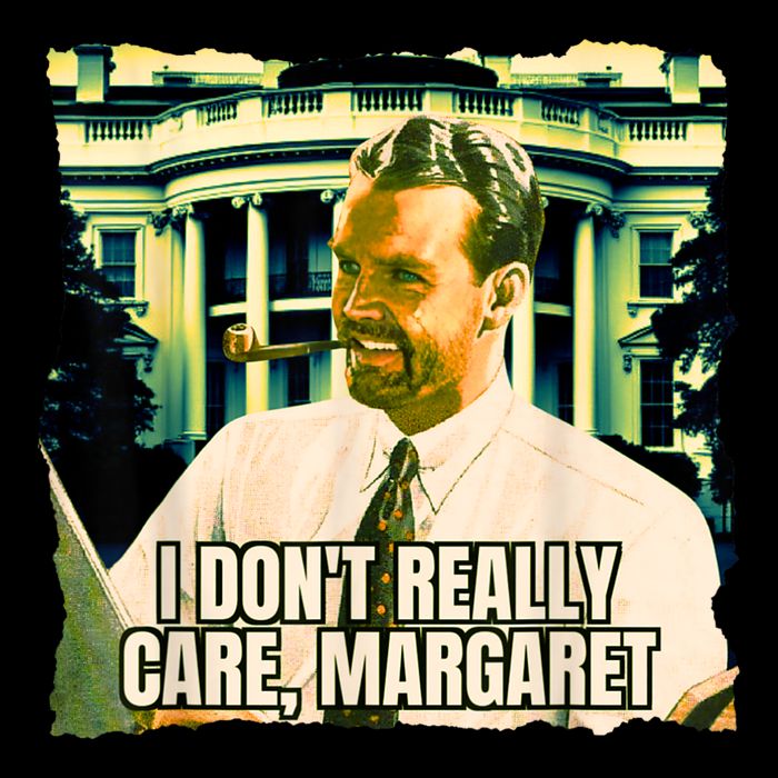 Funny! I DonT Really Care Margaret Jd Vance Interview 7-Panel Snapback Hat