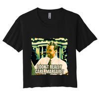 Funny! I DonT Really Care Margaret Jd Vance Interview Crop Top