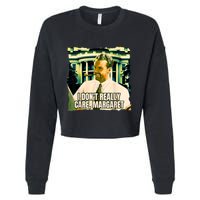 Funny! I DonT Really Care Margaret Jd Vance Interview Cropped Pullover Crew