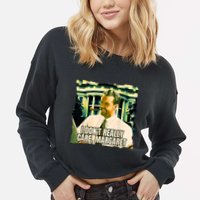 Funny! I DonT Really Care Margaret Jd Vance Interview Cropped Pullover Crew