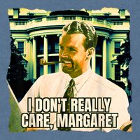 Funny! I DonT Really Care Margaret Jd Vance Interview Garment-Dyed Sweatshirt