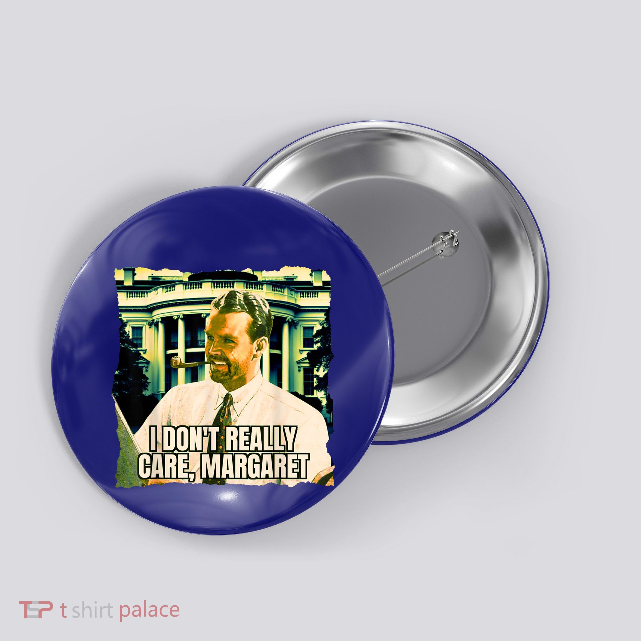 Funny! I DonT Really Care Margaret Jd Vance Interview Button