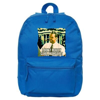 Funny! I DonT Really Care Margaret Jd Vance Interview 16 in Basic Backpack
