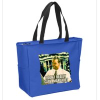 Funny! I DonT Really Care Margaret Jd Vance Interview Zip Tote Bag
