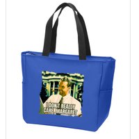 Funny! I DonT Really Care Margaret Jd Vance Interview Zip Tote Bag