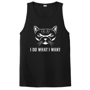 FUNNY I DO WHAT I WANT CAT LOVER GRAPHIC PosiCharge Competitor Tank