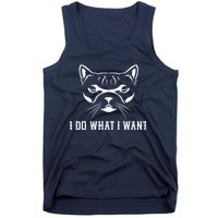 FUNNY I DO WHAT I WANT CAT LOVER GRAPHIC Tank Top