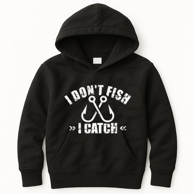 Fishing I DonT Fish I Catch Kids Hoodie