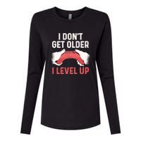 Funny I Dont Get Older I Level Up Gift For Men Game Controllers Womens Cotton Relaxed Long Sleeve T-Shirt