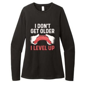 Funny I Dont Get Older I Level Up Gift For Men Game Controllers Womens CVC Long Sleeve Shirt