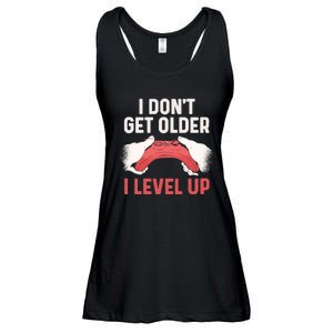 Funny I Dont Get Older I Level Up Gift For Men Game Controllers Ladies Essential Flowy Tank