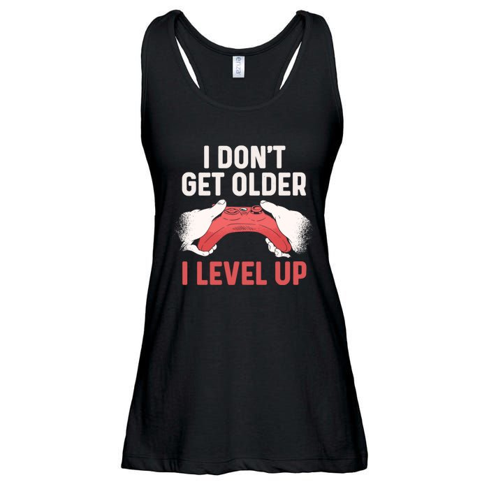 Funny I Dont Get Older I Level Up Gift For Men Game Controllers Ladies Essential Flowy Tank