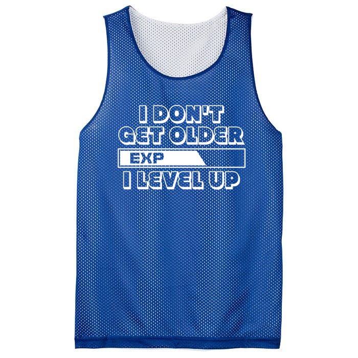 Funny I Dont Get Older I Level Up Gift Mesh Reversible Basketball Jersey Tank