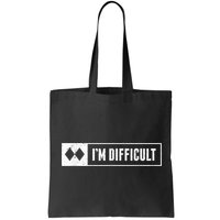 Funny I'm Difficult Snowboard Ski Mountain Sign Retro Bag