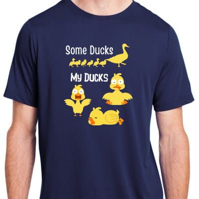 funny I don't have my ducks in a row Adult ChromaSoft Performance T-Shirt