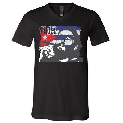 Fidel Castro V-Neck T-Shirt