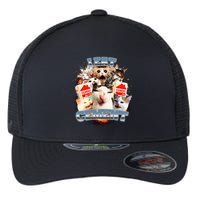 Funny I Eat Cement Cat Meme Flexfit Unipanel Trucker Cap
