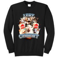 Funny I Eat Cement Cat Meme Sweatshirt
