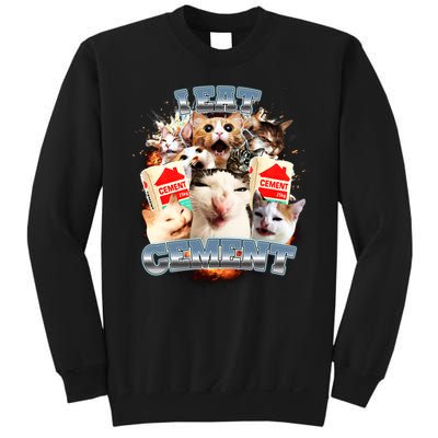 Funny I Eat Cement Cat Meme Sweatshirt