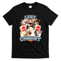 Funny I Eat Cement Cat Meme T-Shirt