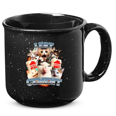 Funny I Eat Cement Cat Meme 15oz Campfire Ceramic Mug