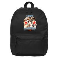 Funny I Eat Cement Cat Meme 16 in Basic Backpack