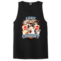 Funny I Eat Cement Cat Meme PosiCharge Competitor Tank