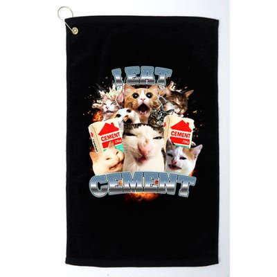 Funny I Eat Cement Cat Meme Golf Towel