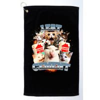 Funny I Eat Cement Cat Meme Golf Towel