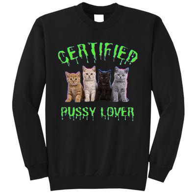 Funny Inappropriate Embarrassing Adult Humor Cat Lover Sweatshirt