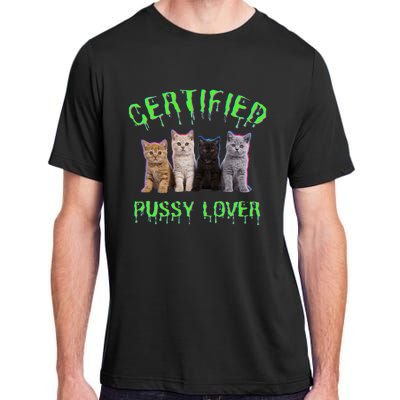 Funny Inappropriate Embarrassing Adult Humor Cat Lover Adult ChromaSoft Performance T-Shirt