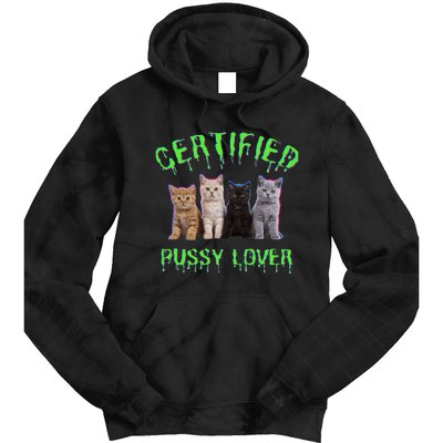 Funny Inappropriate Embarrassing Adult Humor Cat Lover Tie Dye Hoodie