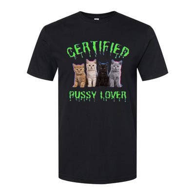 Funny Inappropriate Embarrassing Adult Humor Cat Lover Softstyle CVC T-Shirt