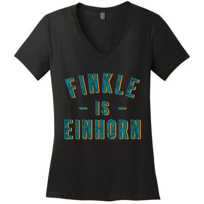 Finkle Is Einhorn Women's V-Neck T-Shirt