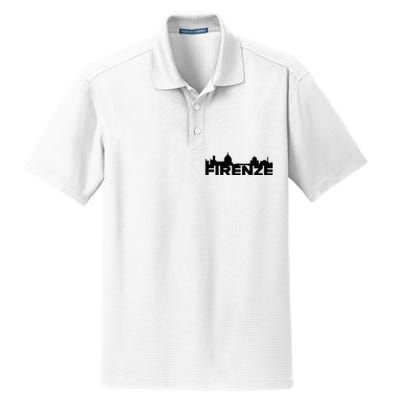 Firenze Italy Europe City Skyline Silhouette Outline Sketch Dry Zone Grid Polo