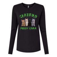 Funny Inappropriate Embarrassing Adult Humor Cat Lover Womens Cotton Relaxed Long Sleeve T-Shirt