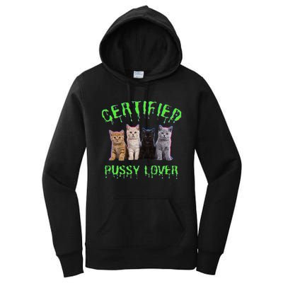 Funny Inappropriate Embarrassing Adult Humor Cat Lover Women's Pullover Hoodie