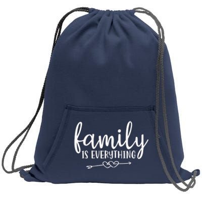 Family Is Everything Parents Home Sweatshirt Cinch Pack Bag