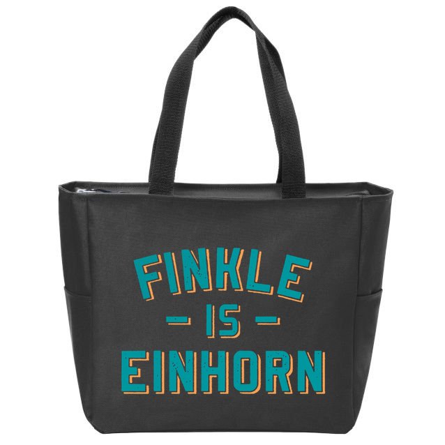 Finkle Is Einhorn Funny Zip Tote Bag
