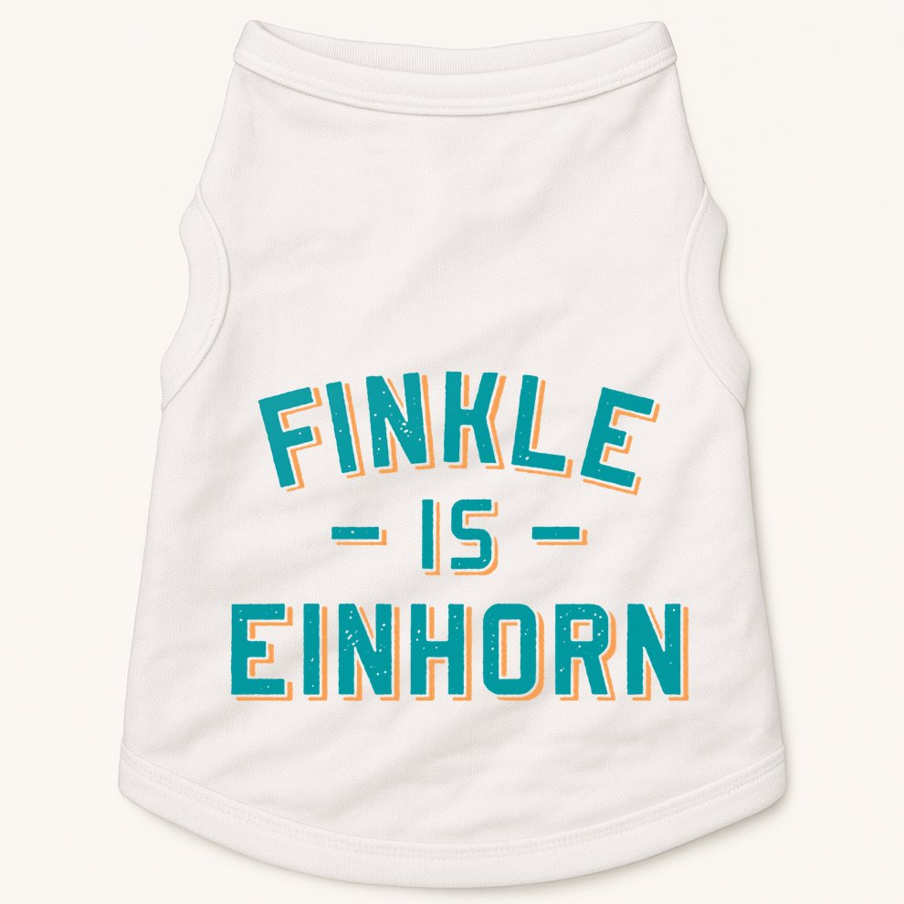 Finkle Is Einhorn Funny Doggie Tank