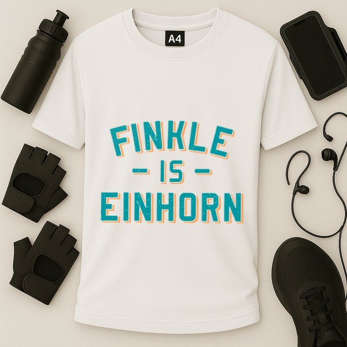 Finkle Is Einhorn Funny Cooling Performance Crew T-Shirt