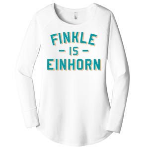 Finkle Is Einhorn Funny Women's Perfect Tri Tunic Long Sleeve Shirt