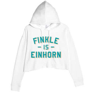 Finkle Is Einhorn Funny Crop Fleece Hoodie