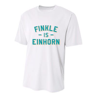 Finkle Is Einhorn Funny Youth Performance Sprint T-Shirt